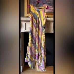 Simply Vera Vera Wang Multicolor Asymmetrical Sleeveless Dress